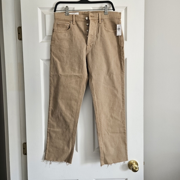 GAP Women's Straight Leg Jeans - Tan - Picture 1 of 7
